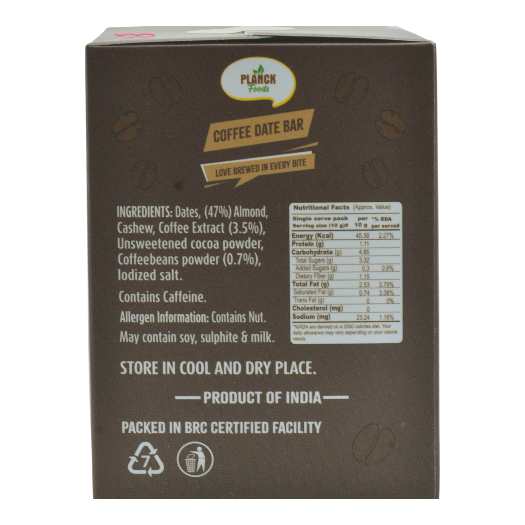 Coffee Date Bar (pack of 12)