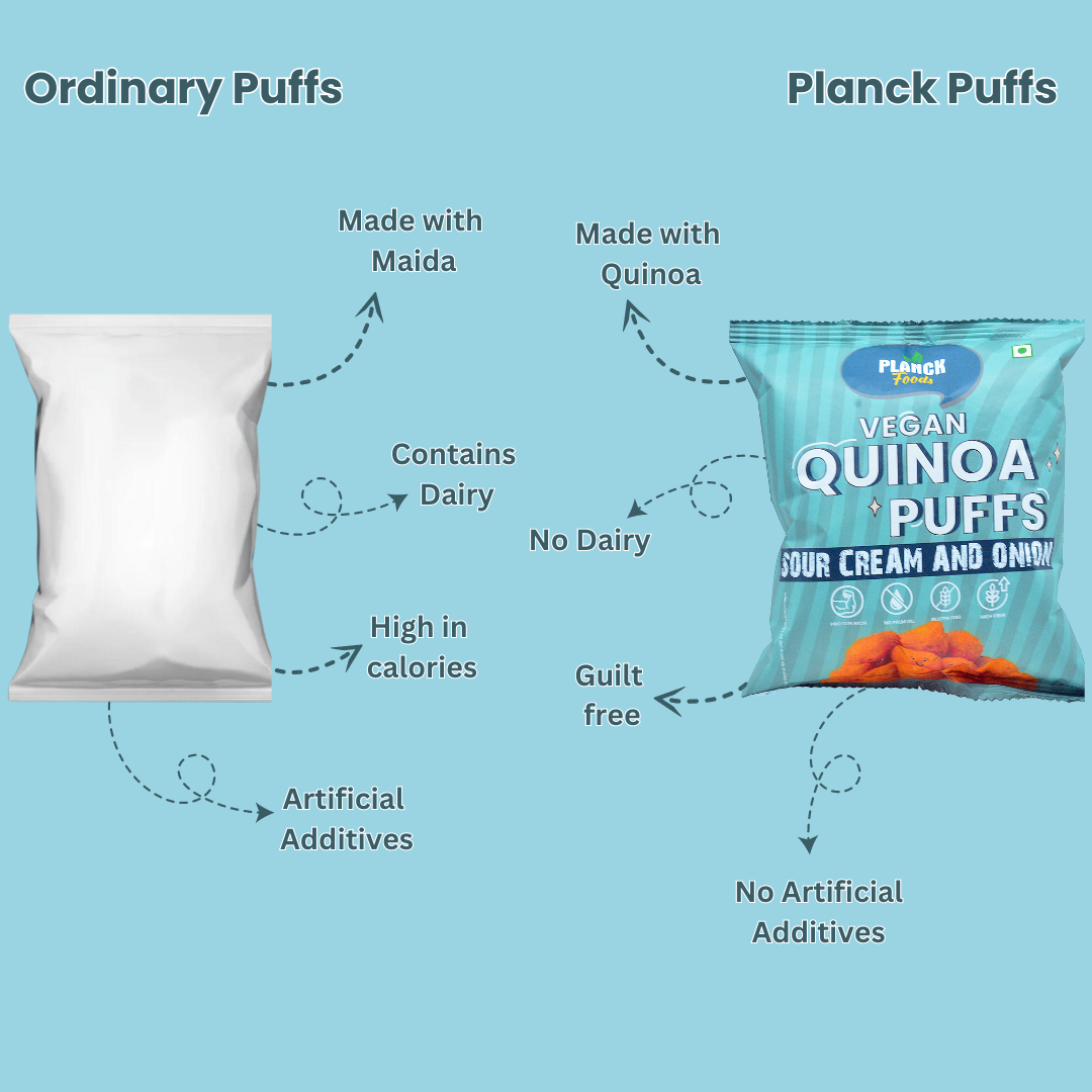 Vegan Sour Cream & Onion Puffs (pack of 5)