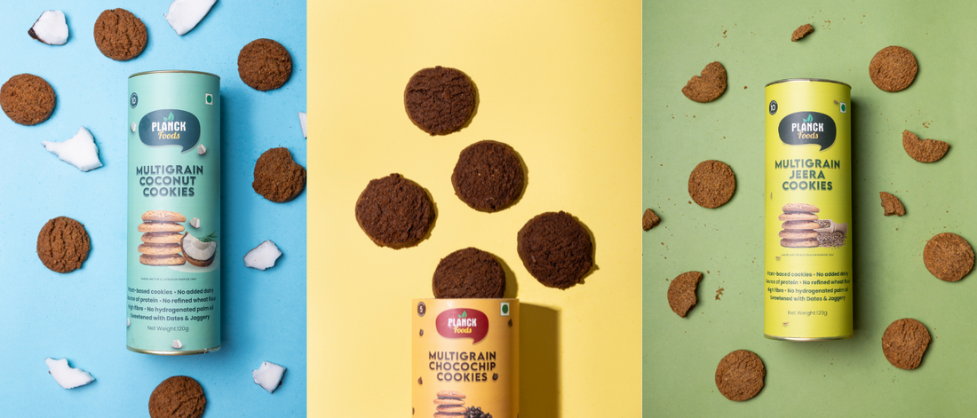 Delicious Vegan Multigrain Cookies by Planck Foods: Elevate Your Snacking Experience!