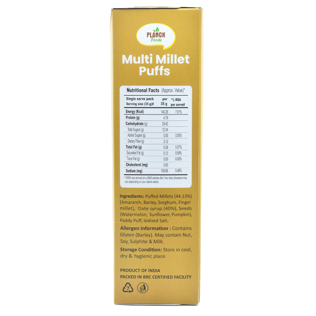 Multi Millet Puffs (pack of 6)